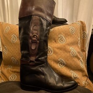 Joan and David vintage handmade Italian leather riding boots